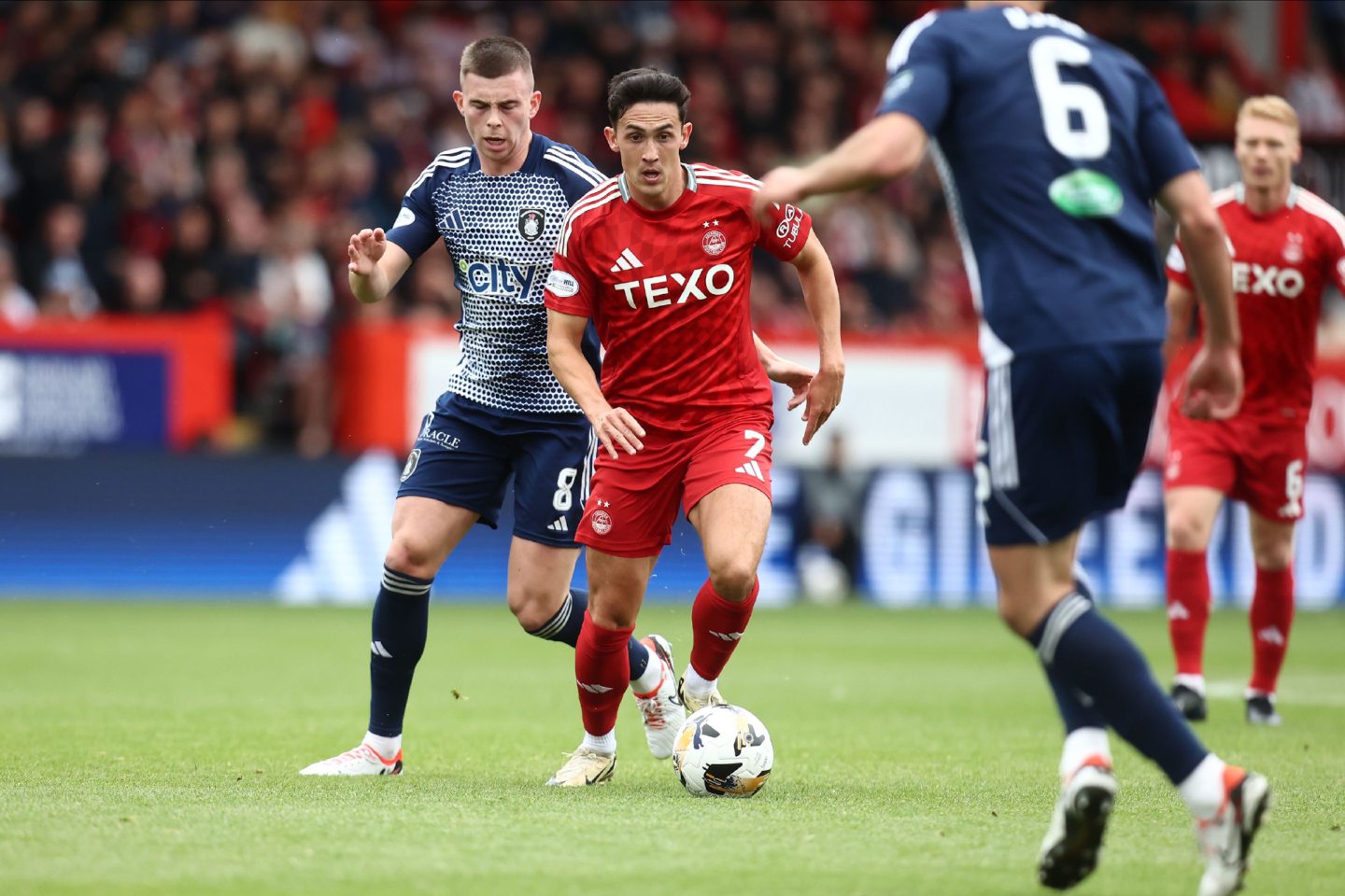 Aberdeen's Jamie McGrath in action against Queen's Park. Image: Shutterstock 