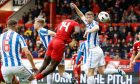 Pape Gueye scores Aberdeen's opener in the 2-0 defeat of Kilmarnock. Image: Shutterstock