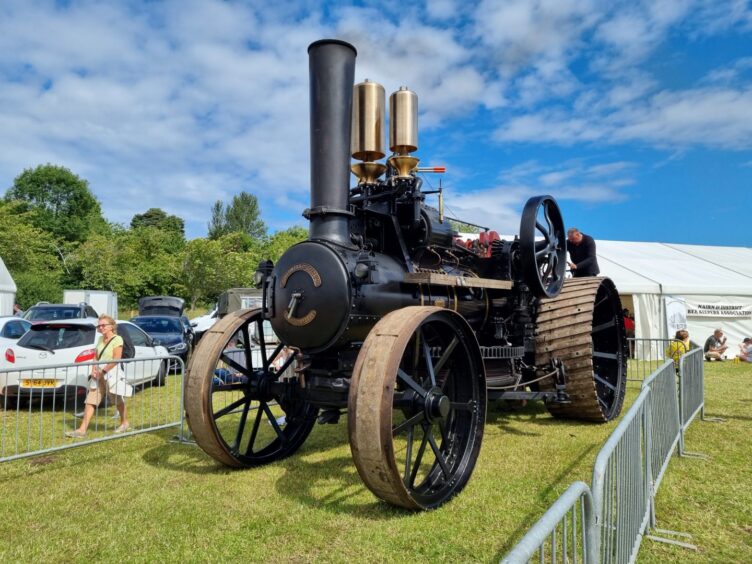 Rare steam traction engine Erebus at the Nairn Show.