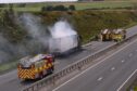 A90 fire on the AWPR