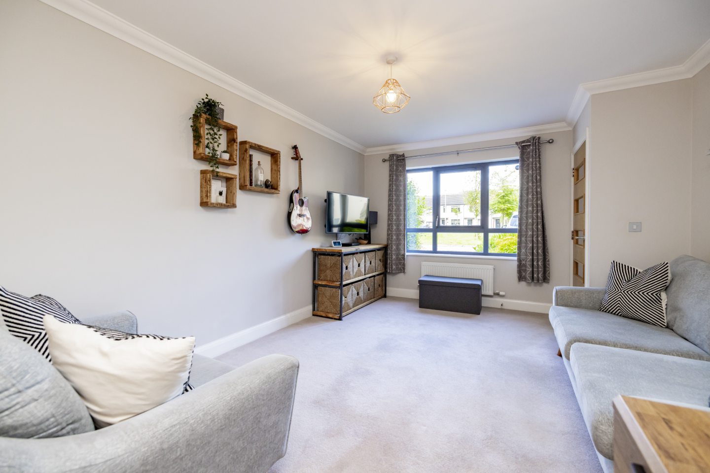 Lounge area at the house for sale in Stoneywood.