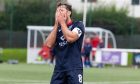 Connor Randall during Ross County's defeat to Spartans. Image: SNS