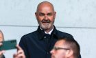 Scotland manager Steve Clarke watches on during a Premiership match between St Mirren and Celtic. Image: SNS.