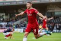 Kevin Nisbet scores against Ross County for Aberdeen FC.