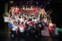 Pupils of Robert Gordon's College performing in Grease.