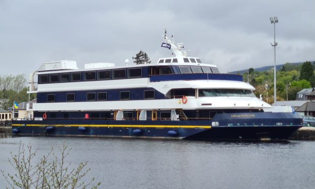 Lord of the Highlands cruise ship in Caledonian Canal.