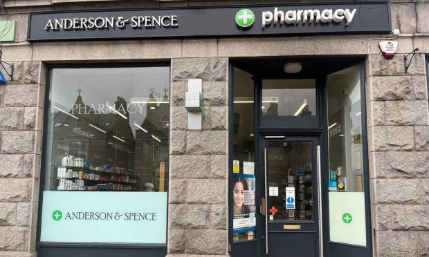 Exterior of Anderson & Spence Pharmacy