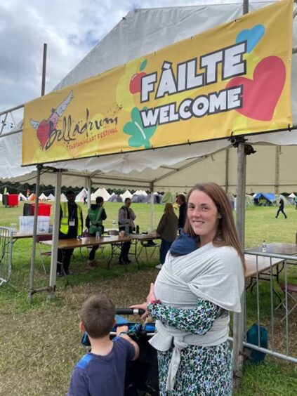 Baby Callan at Belladrum music festival.