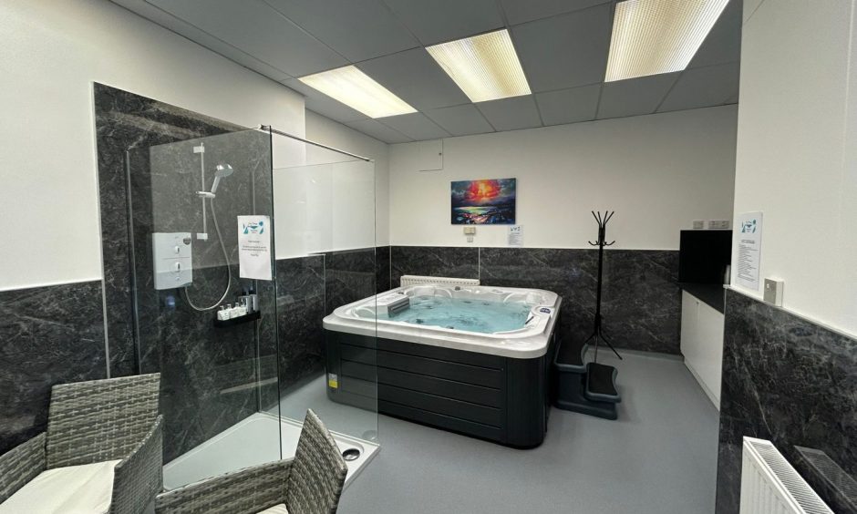 The day spa even has its own hot tub room. Image: Isaac Buchan/ DC Thomson