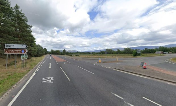 A9 B9152 junctions, the crash occurred just north along the A9. Image: Google Maps.