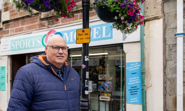 Andrew McIvor of Dingwall is proud that his town's High Street is holding its own. Image: Jasperimage