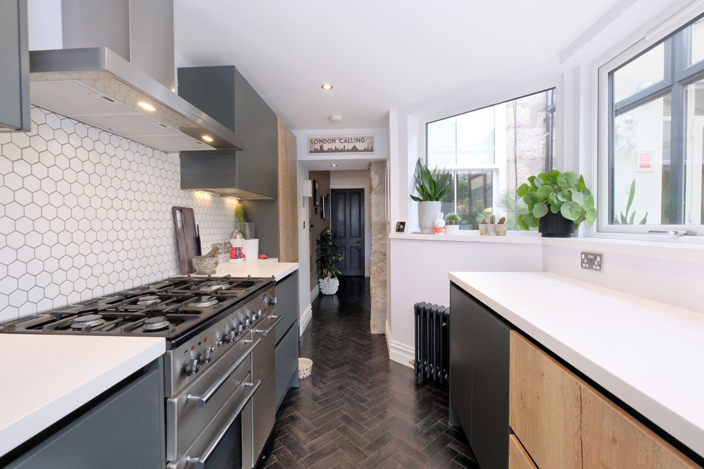 Sleek and stylish kitchen at the renovated Rosemount home.