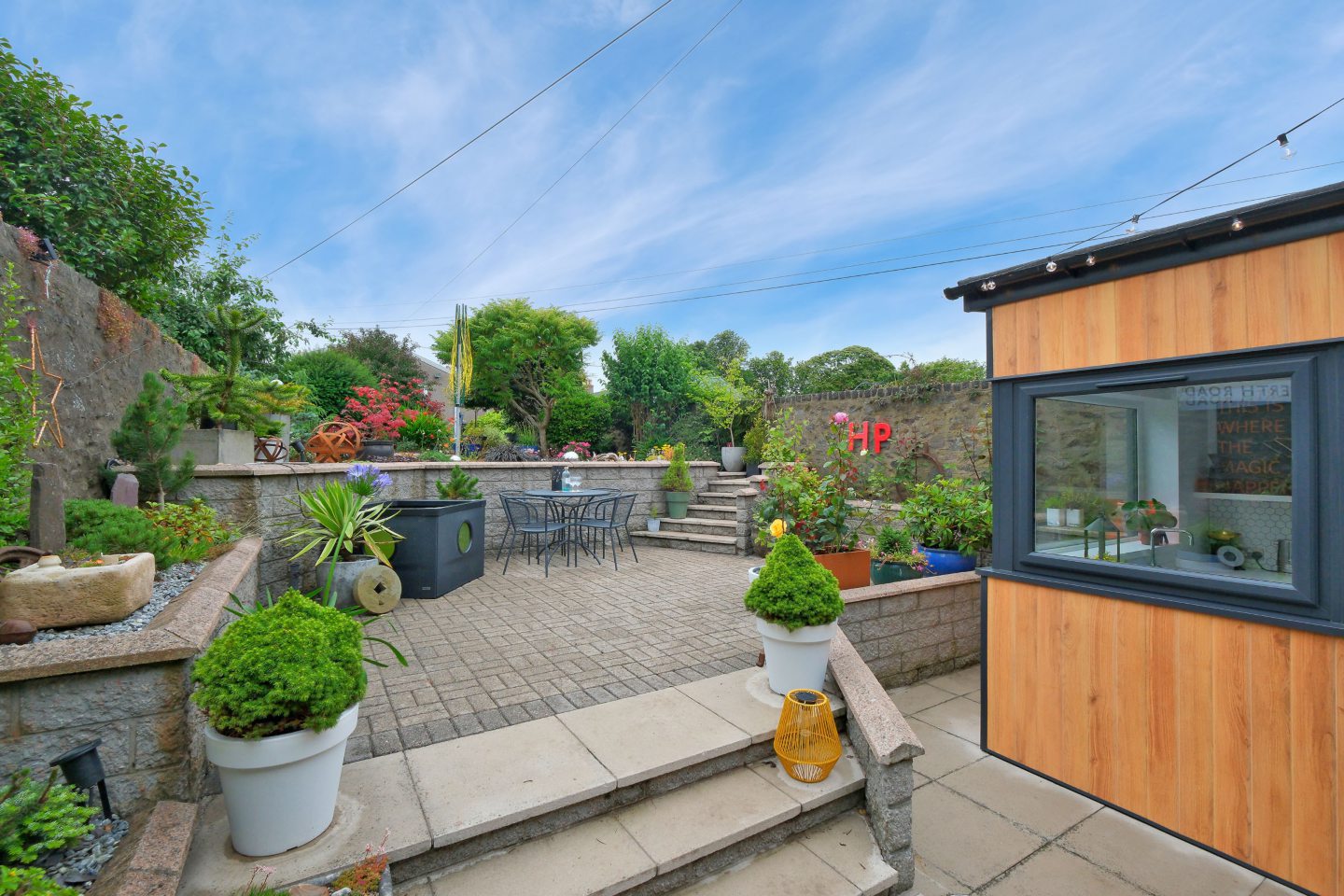 Back garden at 25 Belvidere Street, Aberdeen.