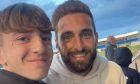 "Dons mad" Ben Bradford and his hero, club captain Graeme Shinnie.