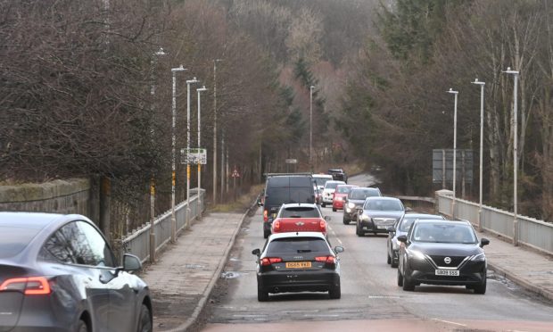 Cars on Persley Bridge