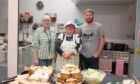 Cairncry Community Centre manager Sarah Beattie, cafe manager Sharon Forsyth and volunteer Alan Gibson. Image: Kirstie Topp/DC Thomson