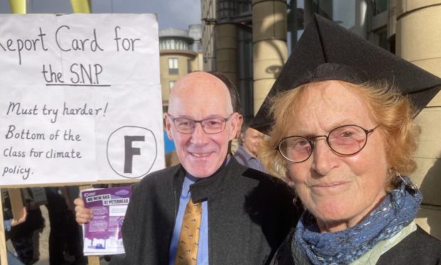 Caroline Wilkinson, a retired German teacher, who taught John Swinney at school in Edinburgh.