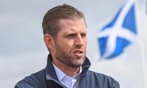 Eric Trump, pictured in Aberdeenshire last year, met John Swinney in Edinburgh today. Image: Darrell Benns/DC Thomson