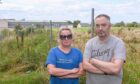 Fran Manning and Steve Barker are worried about the battery storage facility planned next to Macduff Primary School. Image: Darrell Benns/DC Thomson