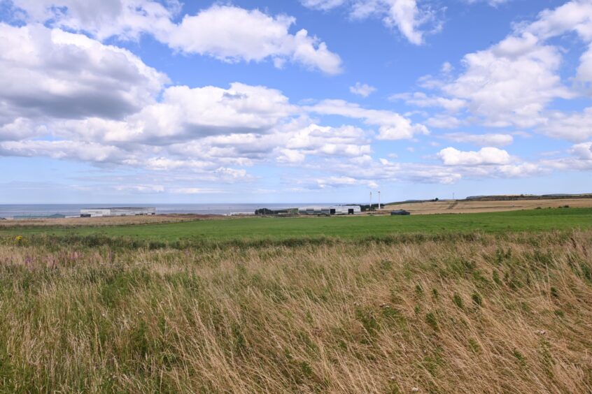 The land where the Macduff battery storage facility is planned to be built.