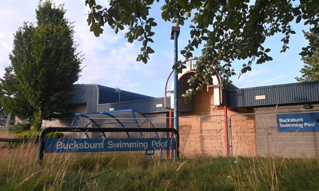 Bucksburn Swimming Pool was closed by Sport Aberdeen after the council cut its funding in March 2023. Image: Darrell Benns/DC Thomson