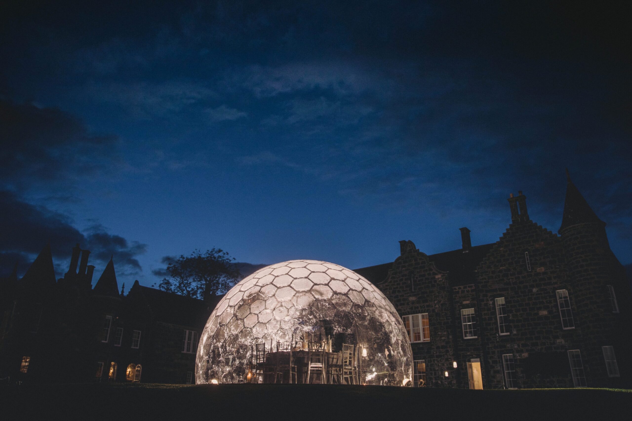 One of the domes at Meldrum House.