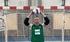 Aberdeen Futsal Academy's goalkeeper Dmytro Zabrodin, who is playing in the UEFA Futsal Champions League after being forced to leave Ukraine. Image: Callum Law/DC Thomson.