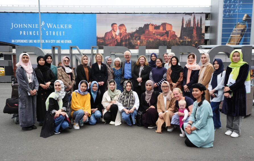 Afghan medical students in Edinburgh.