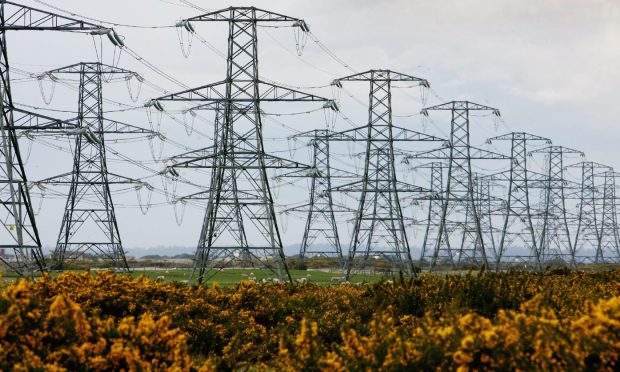 Electricity pylons