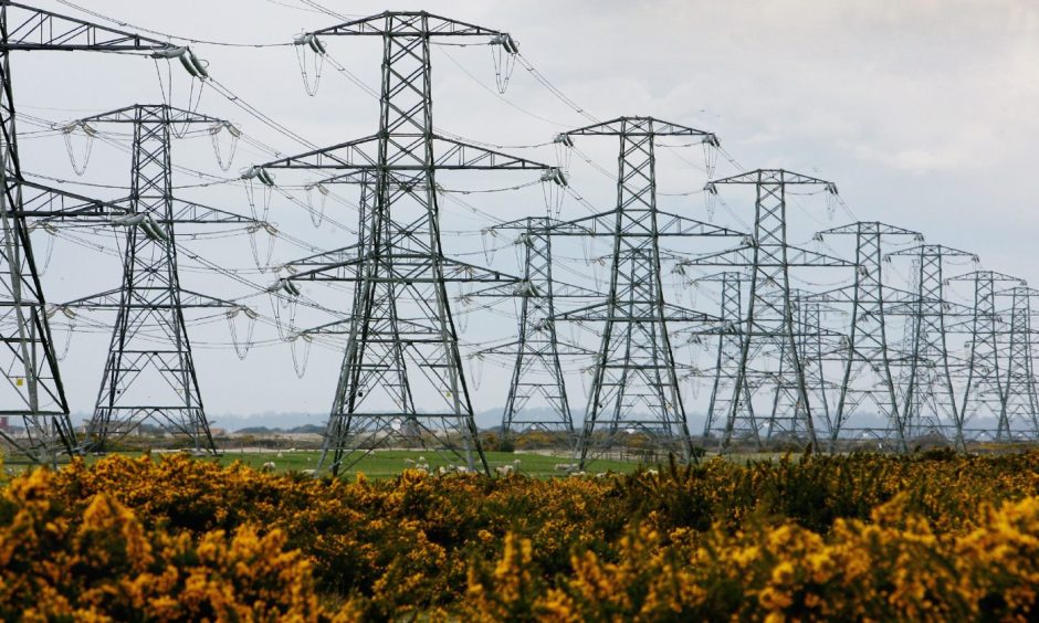 Electricity pylons