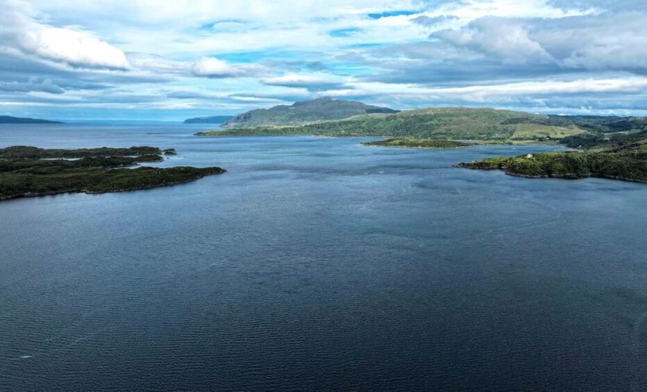 Views out over Loch Sunart from Glenborrodale Castle