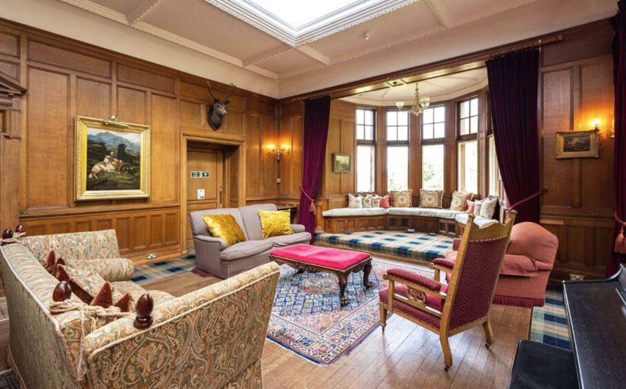 Large bay window in the sitting room.