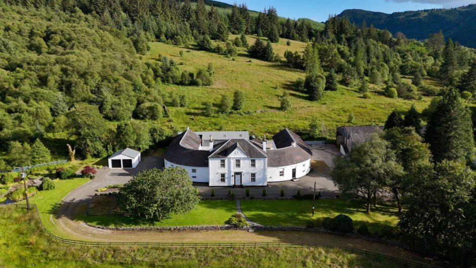 Another aerial view of Glenshellish Farm.