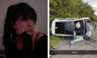 To go with story by Ewan Cameron. Jenna Burton hit speeds of 112mph before her car overturned near Mintlaw. Picture shows; Jenna Burton hit speeds of 112mph before her car overturned near Mintlaw.. n/a. Supplied by Facebook/Snapchat Date; Unknown