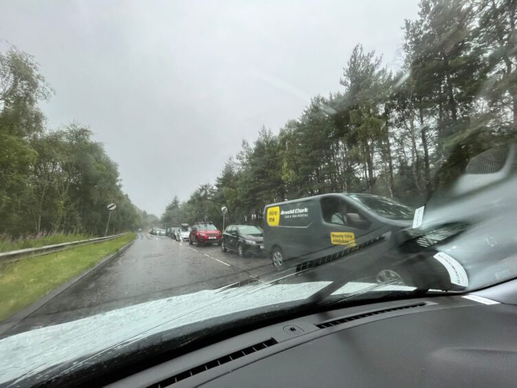 A9 Aviemore traffic.