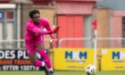 Caley Thistle goalkeeper Musa Dibaga. Image: Jasperimage.