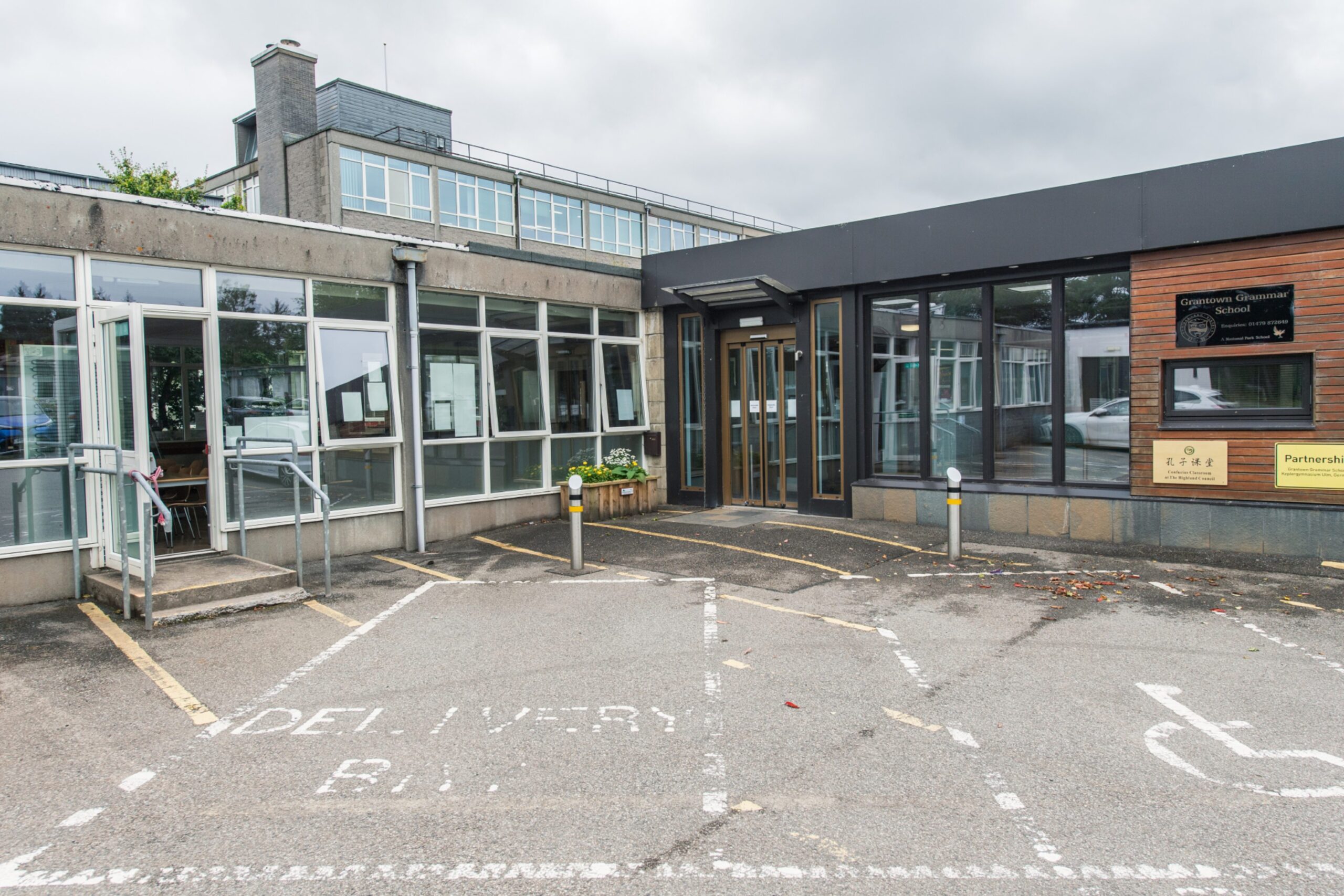 Exterior of Grantown Grammar School.