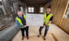 Pastor Graham Swanson and head contractor Edward Hawksley inside the former council offices getting transformed. Image: Jason Hedges/DC Thomson