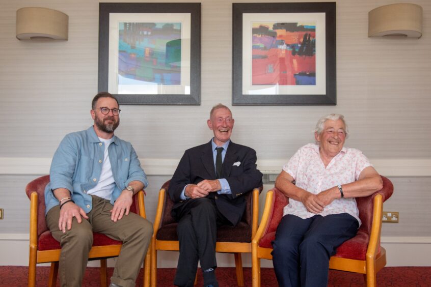 From left to right: Gordon Shepherd, Harry Shepherd and Helen Philip