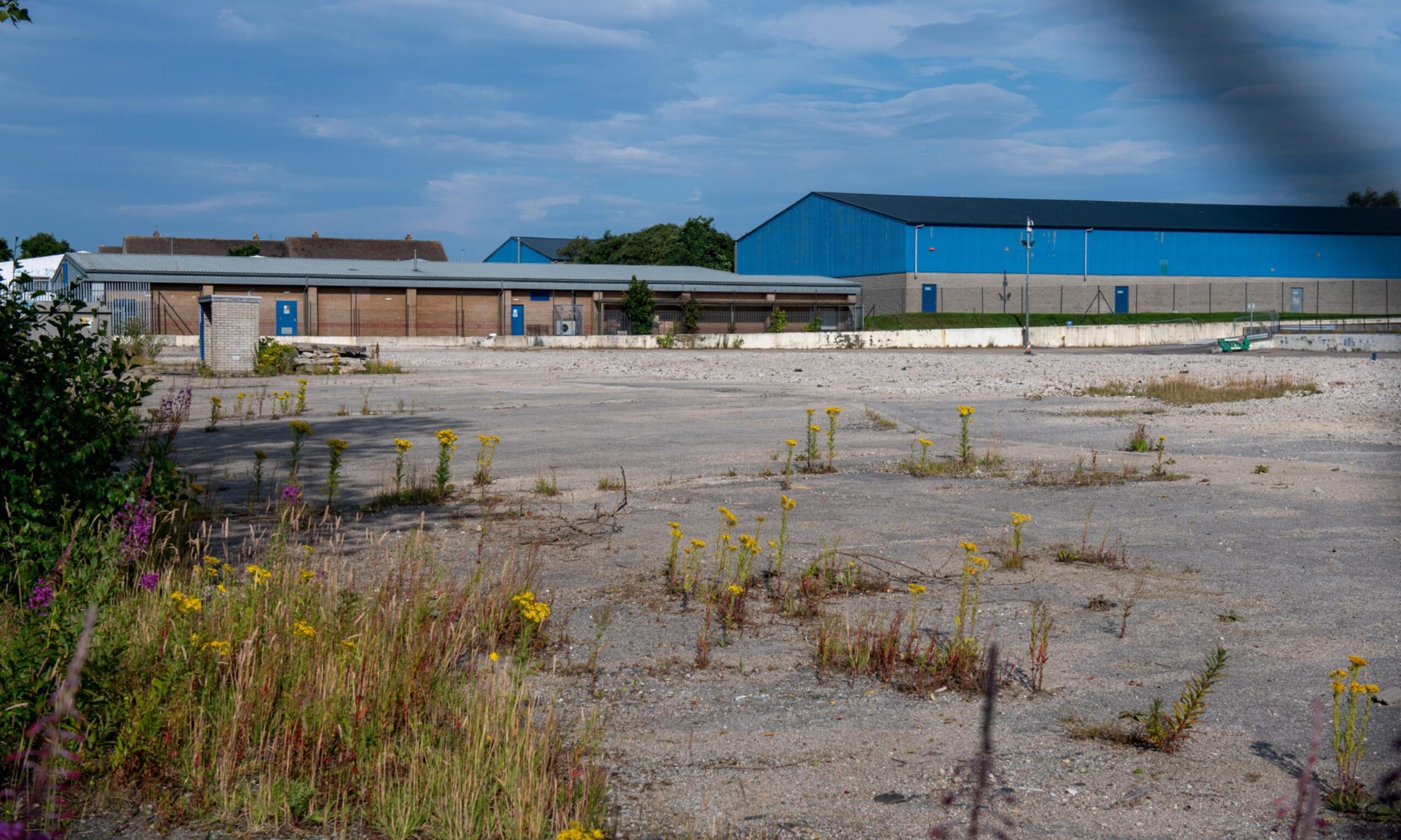 The site on Lang Stracht, Mastrick.