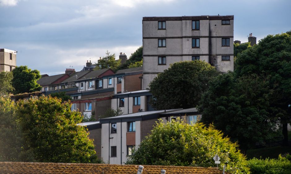 Aberdeen City Council has been working to rehome Torry residents since February. Image: Kenny Elrick/DC Thomson