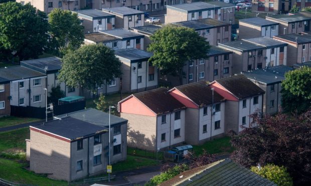 Torry Raac buildings around Pentland Road, Balnagask Road and Girdleness Road. Image: Kenny Elrick/DC Thomson