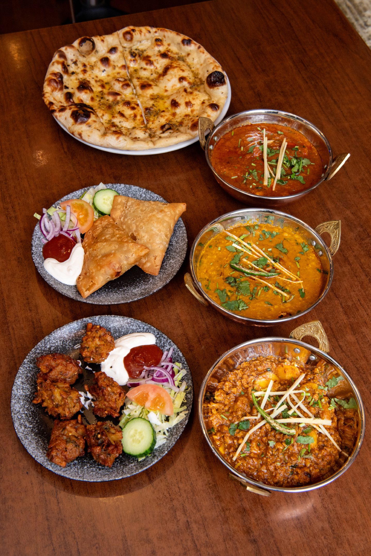 The curries and side at Lahore Karahi Aberdeen. 