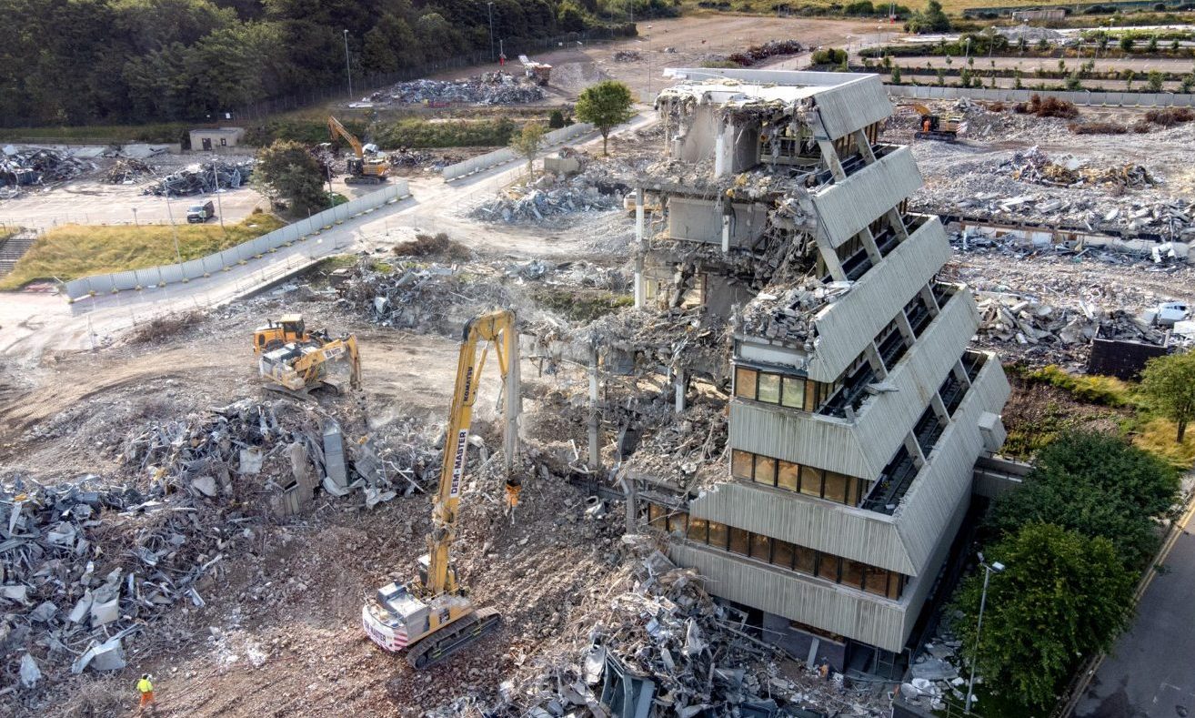 Shell HQ demolition