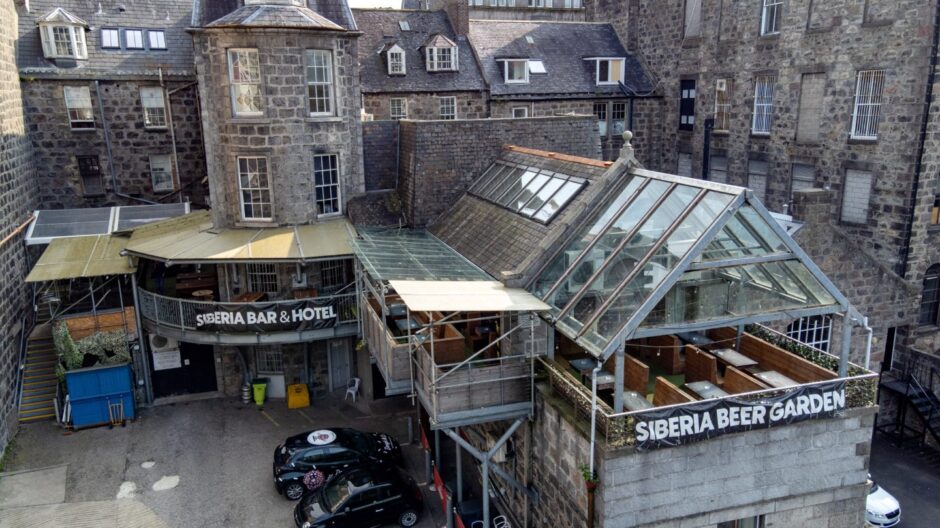 The planned rooftop bar would accompany Siberia's terrace bar. Image: Kenny Elrick/ DC Thomson