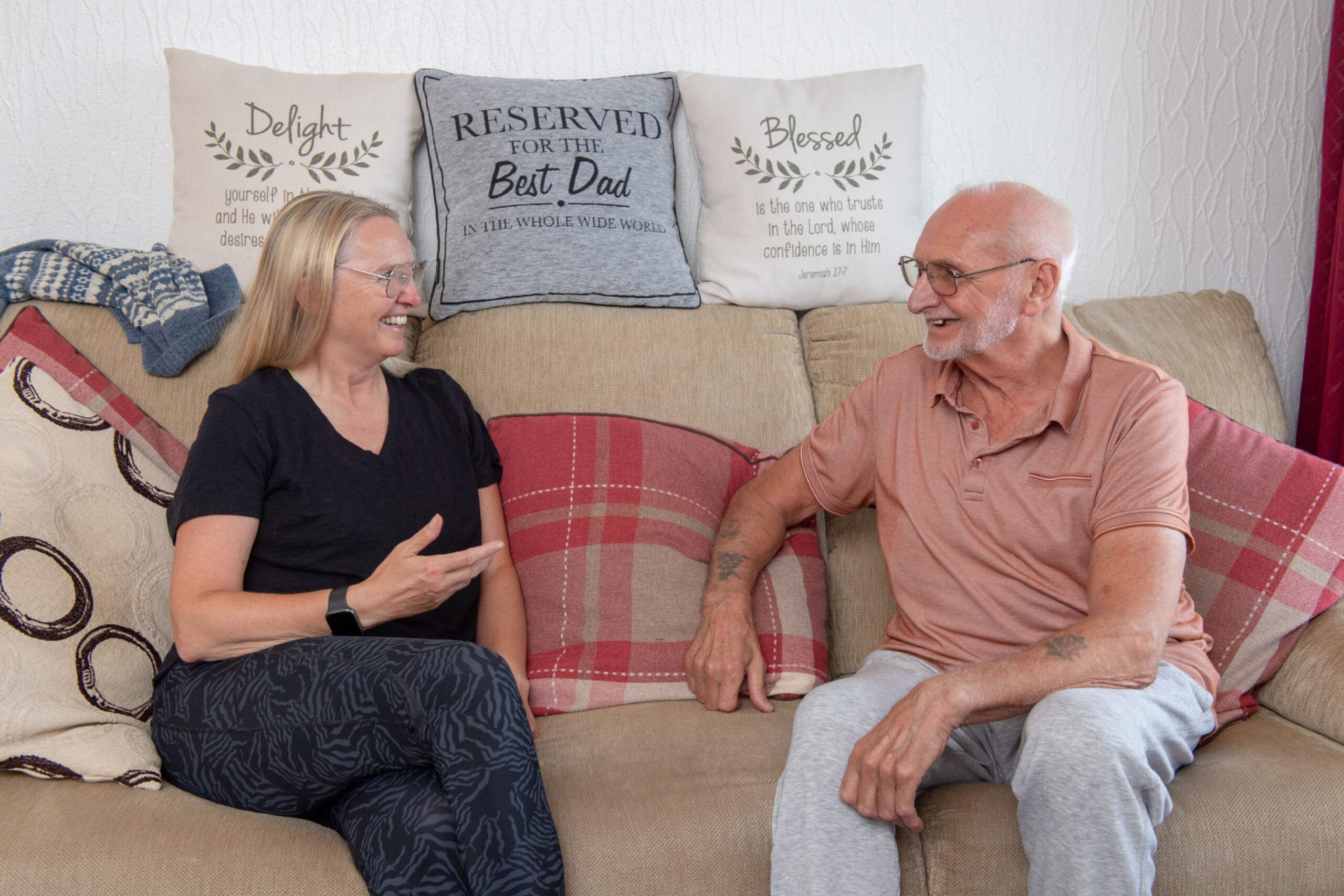 Jim with his daughter Mandy Sangbarani.