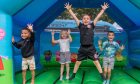 Youngsters jump for joy in Union Terrace Gardens. All images: Kath Flannery/DC Thomson.