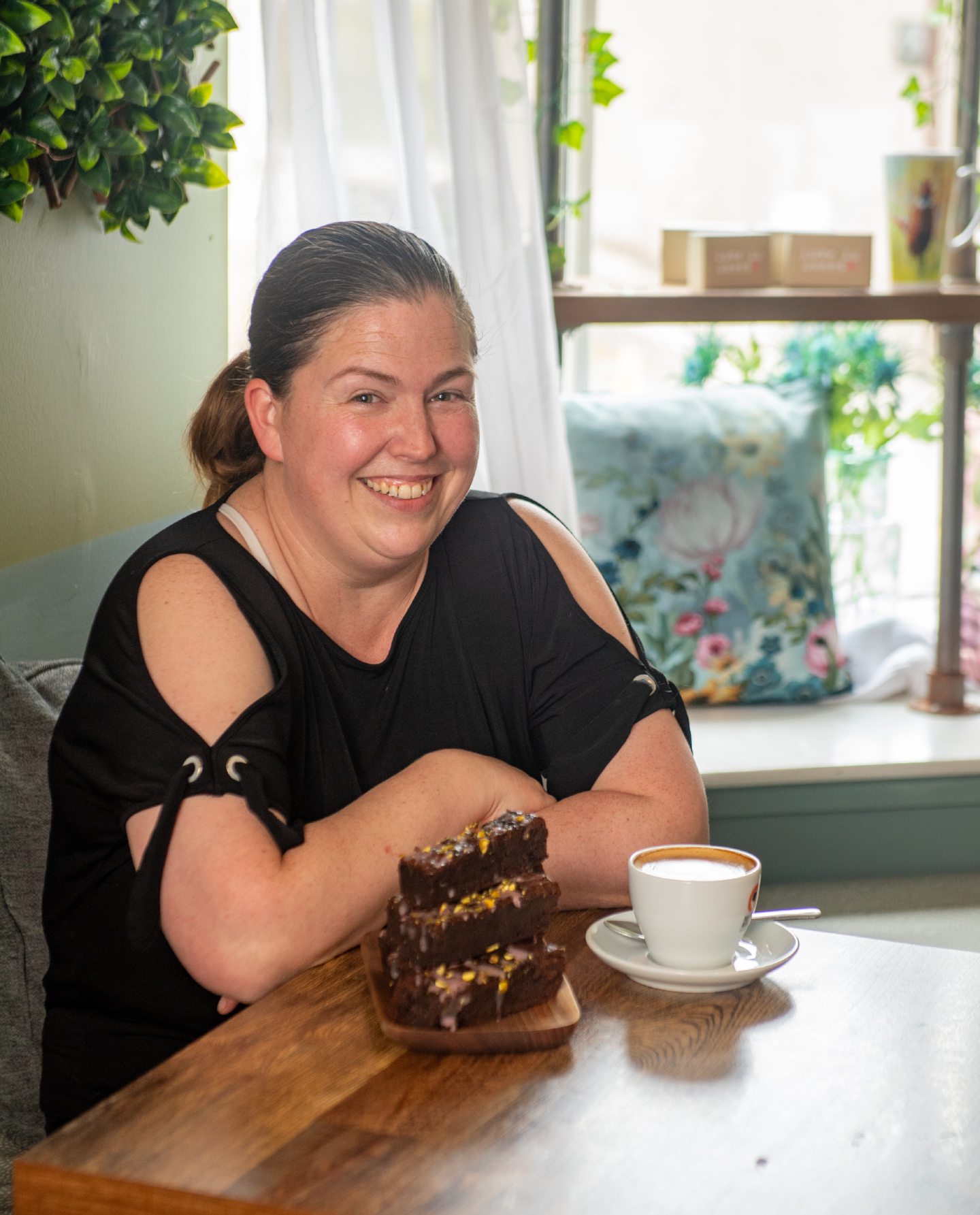 Owner Kira Rattray at The Chocolate Bar.