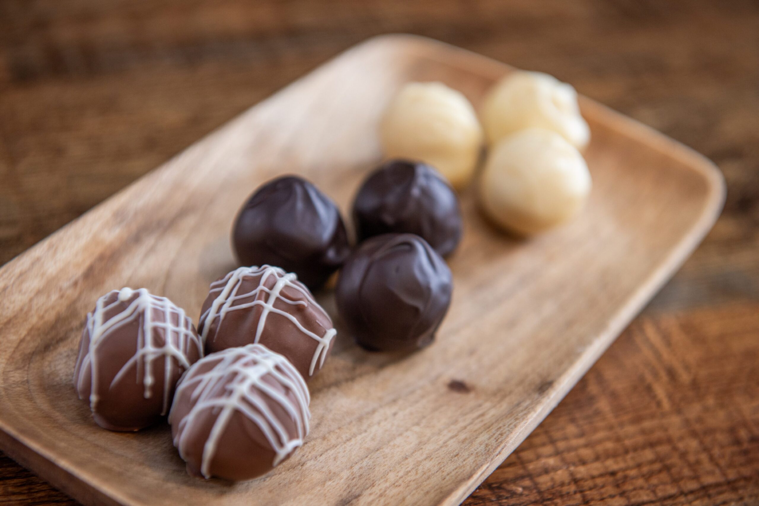 Chocolate truffles at Ellon cafe The Chocolate Bar.