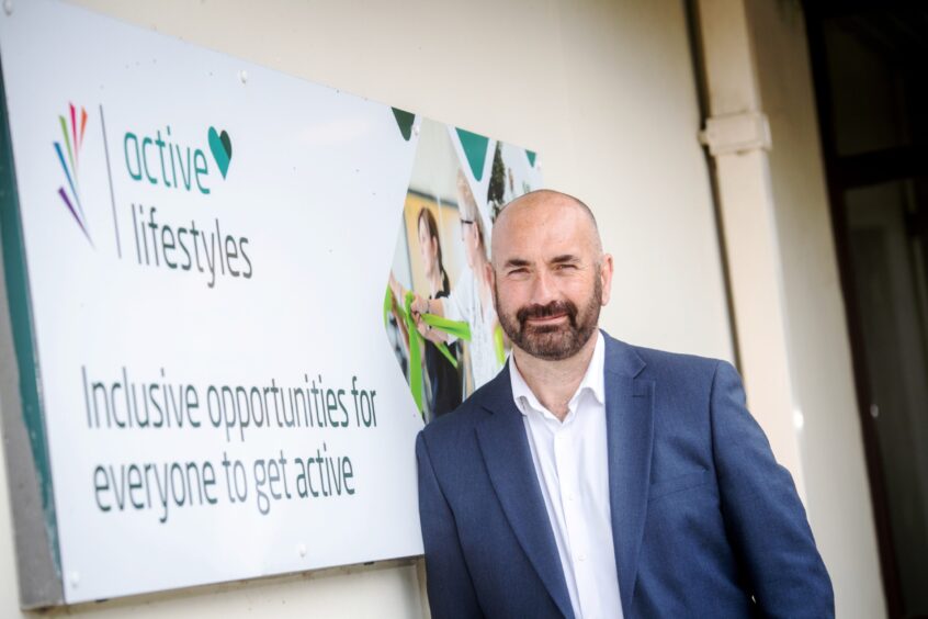 Sport Aberdeen chief executive Keith Keslop at Get Active at Westburn. Image: Kath Flannery/DC Thomson